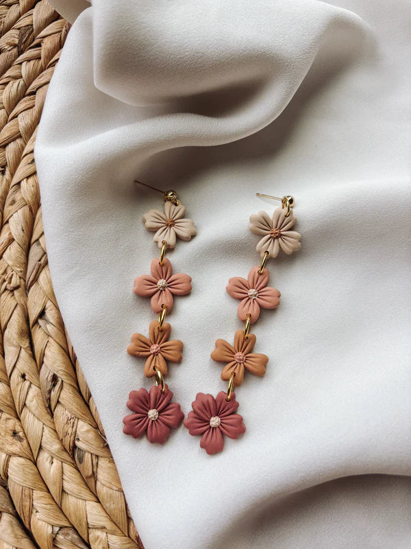 "Autum Flower Power" Earrings